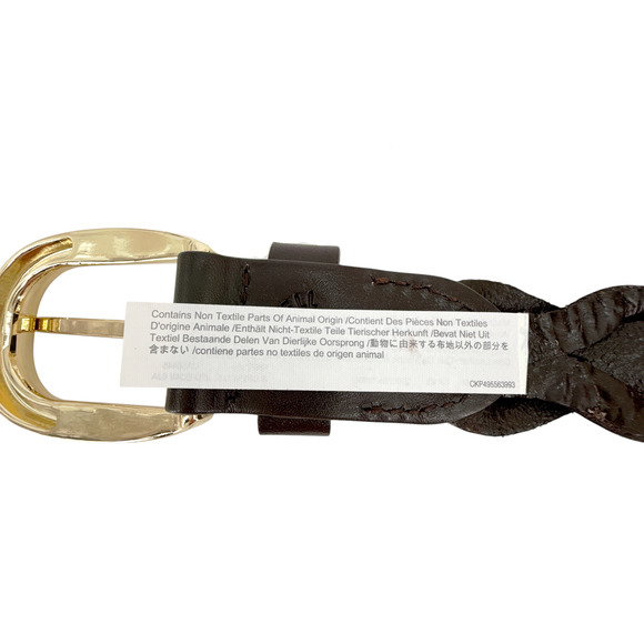 MADEWELL Braided Belt in Dark Carob XXS-S - Picture 11 of 13